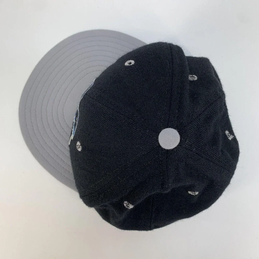 Vintage New Era Pro Model Carolina Panthers 100% Wool‎ Fitted Hat Size 7 USA